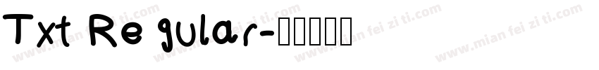 Txt Regular字体转换